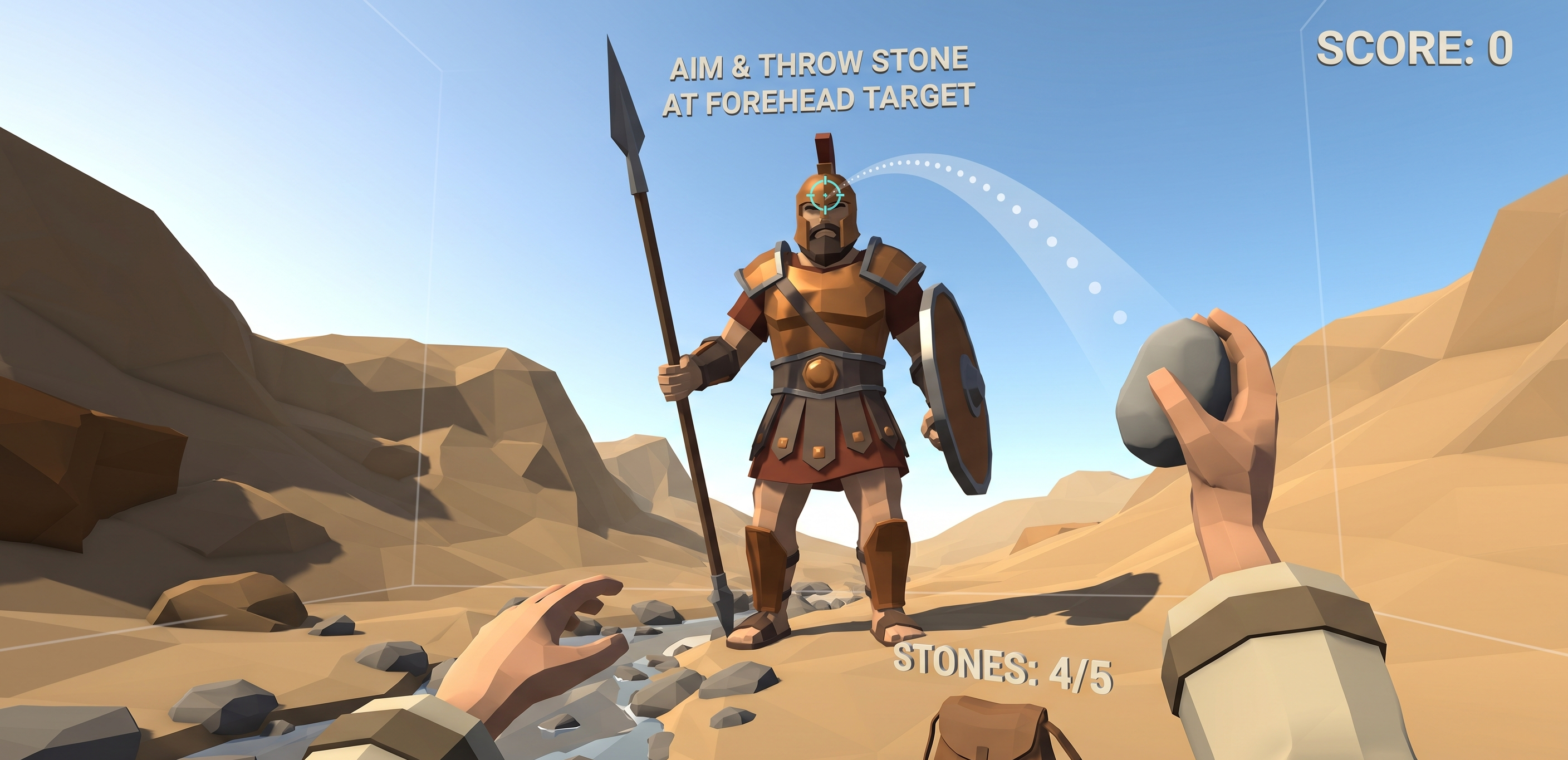 David and Goliath VR game